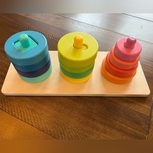 Lovevery wooden stack toy, lightly used.